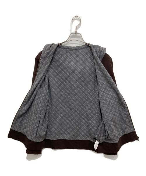 BURBERRY BLACK LABEL（バーバリーブラックレーベル）BURBERRY BLACK LABEL (バーバリーブラックレーベル) リバーシブルジップパーカー ブラウン×グレー サイズ:3の古着・服飾アイテム