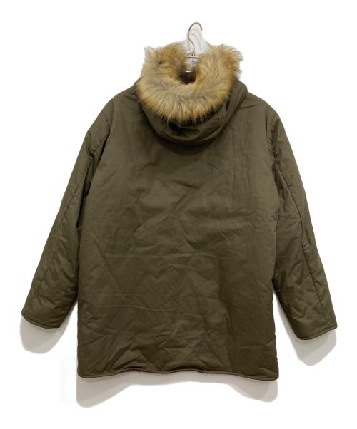 BEAMS PLUS（ビームスプラス）BEAMS PLUS (ビームスプラス) リバーシブル ミリタリー フードライナーパーカー カーキ サイズ:XLの古着・服飾アイテム