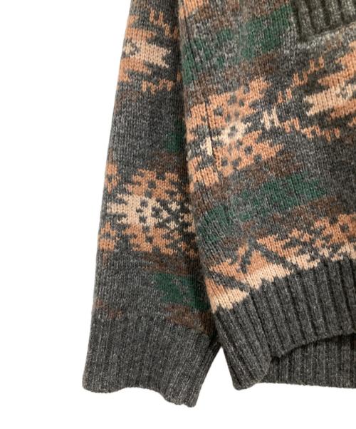 PENDLETON（ペンドルトン）PENDLETON (ペンドルトン) B:MING by BEAMS (ビーミングバイビームス) 別注 ニット Vカーディガン グレー サイズ:Lの古着・服飾アイテム