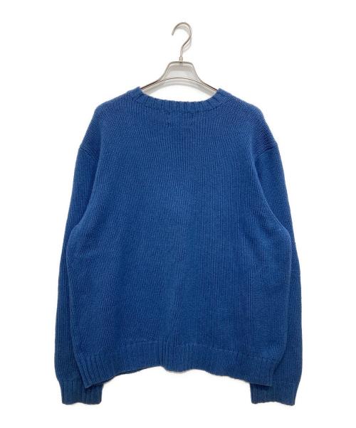 RALPH LAUREN（ラルフローレン）RALPH LAUREN (ラルフローレン) コットンニット ブルー サイズ:XXLの古着・服飾アイテム