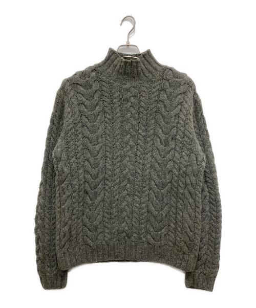 POLO RALPH LAUREN（ポロ・ラルフローレン）POLO RALPH LAUREN (ポロ・ラルフローレン) ハンドニット グレー サイズ:Lの古着・服飾アイテム