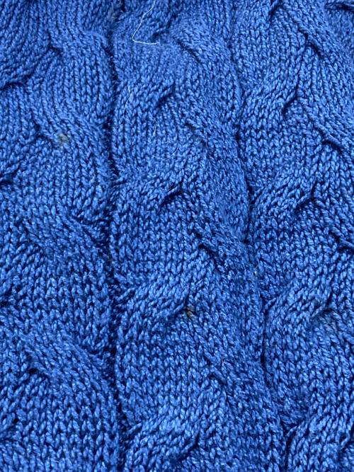 GIORGIO ARMANI（ジョルジョアルマーニ）GIORGIO ARMANI (ジョルジョアルマーニ) ケーブルニット ブルー サイズ:-の古着・服飾アイテム