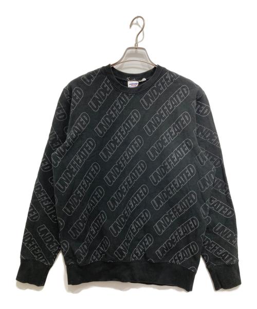 UNDEFEATED（アンディフィーテッド）UNDEFEATED (アンディフィーテッド) REPEAT CREWNECK ブラック サイズ:Mの古着・服飾アイテム