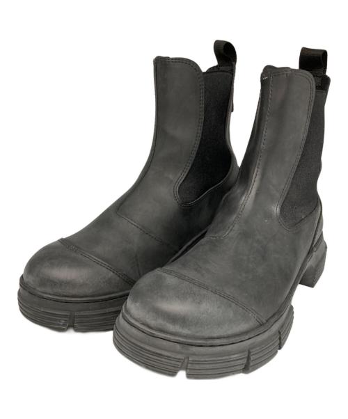 GANNI（ガニー）Ganni (ガニー) RECYCLED RUBBER CITY BOOT ブラック サイズ:39の古着・服飾アイテム