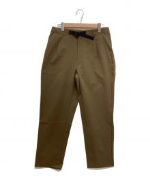 GOLDWIN（ゴールドウイン）の古着「One Tuck Tapered Stretch Pants」｜ブラウン