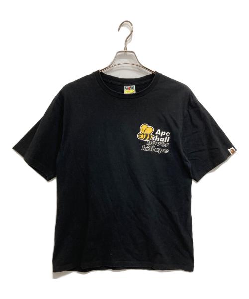A BATHING APE（アベイシングエイプ）A BATHING APE (アベイシングエイプ) ASNKA BEE LOGO TEE ブラック サイズ:Lの古着・服飾アイテム
