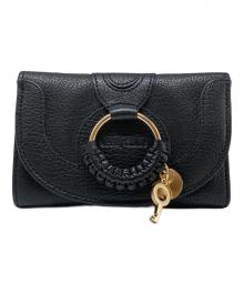 SEE BY CHLOE（シーバイクロエ）の古着「3つ折り財布」｜ブラック