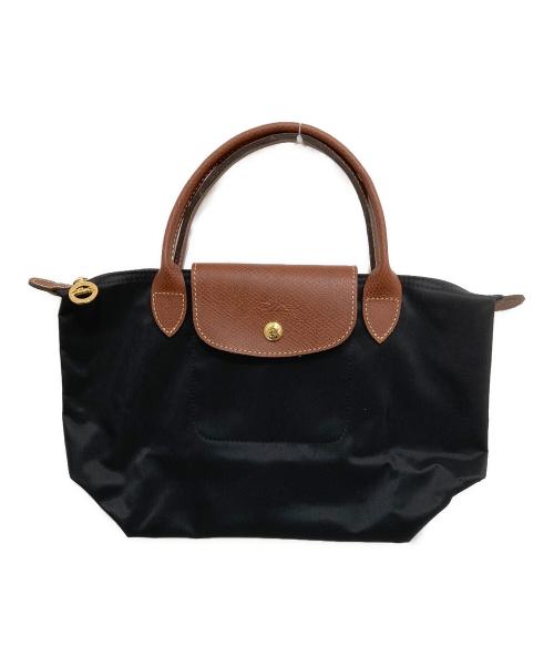 LONGCHAMP（ロンシャン）LONGCHAMP (ロンシャン) ル プリアージュ オリジナル S トップハンドルバッグ ブラックの古着・服飾アイテム