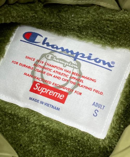 Champion（チャンピオン）Champion (チャンピオン) SUPREME (シュプリーム) Label Coaches Jacket カーキ サイズ:Sの古着・服飾アイテム