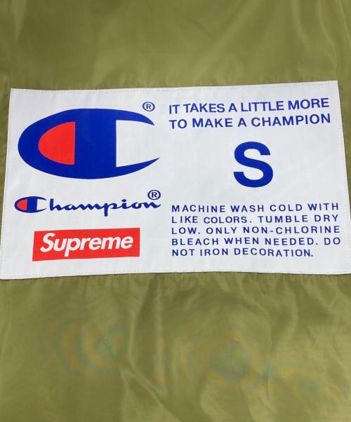 Champion（チャンピオン）Champion (チャンピオン) SUPREME (シュプリーム) Label Coaches Jacket カーキ サイズ:Sの古着・服飾アイテム
