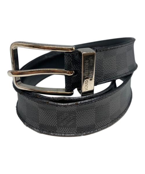 LOUIS VUITTON（ルイ ヴィトン）LOUIS VUITTON (ルイ ヴィトン) サンチュール・ポンヌフ ベルト ブラック×グレーの古着・服飾アイテム