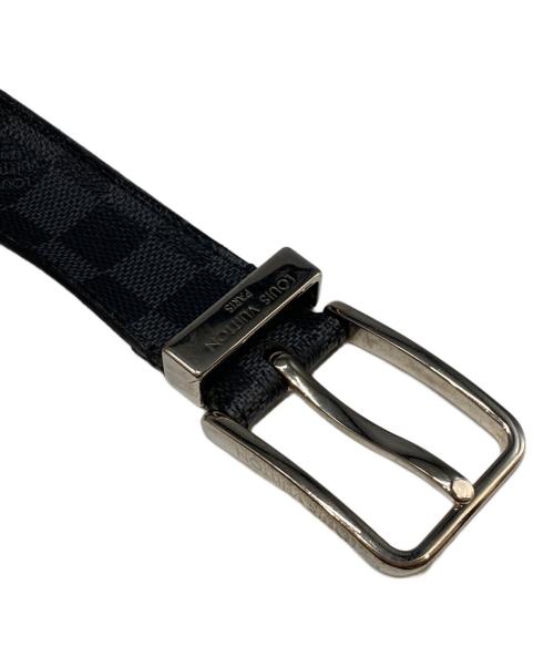 LOUIS VUITTON（ルイ ヴィトン）LOUIS VUITTON (ルイ ヴィトン) サンチュール・ポンヌフ ベルト ブラック×グレーの古着・服飾アイテム