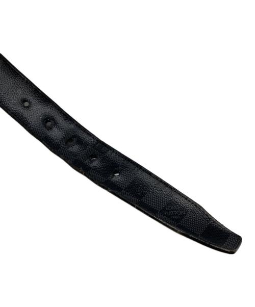 LOUIS VUITTON（ルイ ヴィトン）LOUIS VUITTON (ルイ ヴィトン) サンチュール・ポンヌフ ベルト ブラック×グレーの古着・服飾アイテム