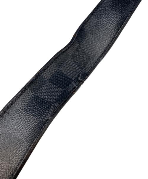 LOUIS VUITTON（ルイ ヴィトン）LOUIS VUITTON (ルイ ヴィトン) サンチュール・ポンヌフ ベルト ブラック×グレーの古着・服飾アイテム