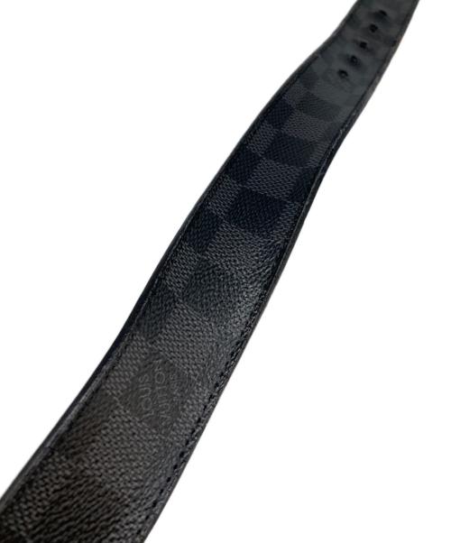 LOUIS VUITTON（ルイ ヴィトン）LOUIS VUITTON (ルイ ヴィトン) サンチュール・ポンヌフ ベルト ブラック×グレーの古着・服飾アイテム