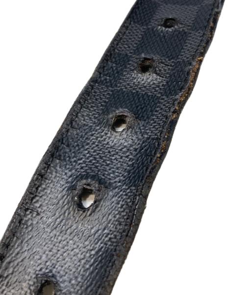 LOUIS VUITTON（ルイ ヴィトン）LOUIS VUITTON (ルイ ヴィトン) サンチュール・ポンヌフ ベルト ブラック×グレーの古着・服飾アイテム