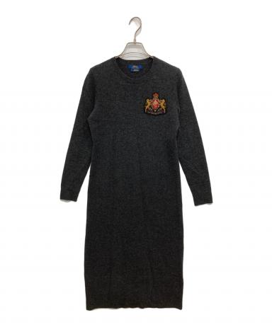 新品★タグ付き★RAUREN★ラルフローレン★カシミヤ★黒色★ニットワンピース 中古・古着通販】POLO RALPH LAUREN (ポロ・ラルフローレン) ウール