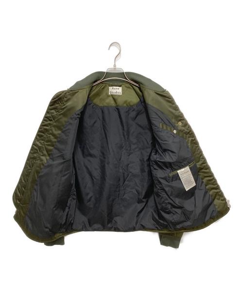 Acne studios（アクネ ストゥディオズ）Acne studios (アクネ ストゥディオス) MA-1ジャケットMYLON PSS17 オリーブ サイズ:44の古着・服飾アイテム