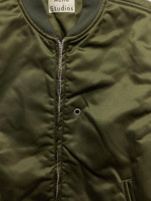 Acne studios（アクネ ストゥディオズ）Acne studios (アクネ ストゥディオス) MA-1ジャケットMYLON PSS17 オリーブ サイズ:44の古着・服飾アイテム