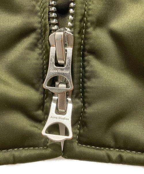 Acne studios（アクネ ストゥディオズ）Acne studios (アクネ ストゥディオス) MA-1ジャケットMYLON PSS17 オリーブ サイズ:44の古着・服飾アイテム