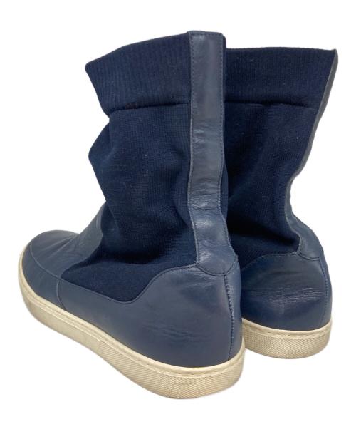 JIL SANDER NAVY（ジルサンダー ネイビー）JIL SANDER NAVY (ジルサンダー ネイビー) ソックススニーカー ネイビー サイズ:37の古着・服飾アイテム