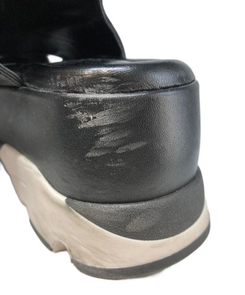 MARNI（マルニ）MARNI (マルニ) ブロックカラー厚底サンダル ブラック×ホワイト サイズ:37の古着・服飾アイテム