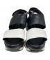 MARNI (マルニ) ブロックカラー厚底サンダル ブラック×ホワイト サイズ:37：13000円