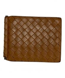 BOTTEGA VENETA（ボッテガベネタ）の古着「イントレチャートマネークリップ」｜ブラウン