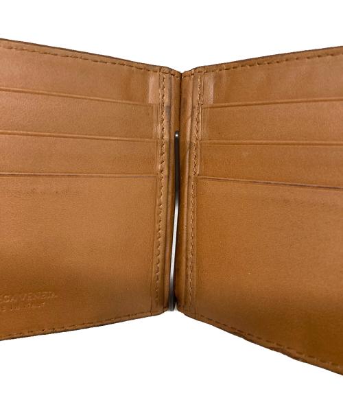 BOTTEGA VENETA（ボッテガベネタ）BOTTEGA VENETA (ボッテガベネタ) イントレチャートマネークリップ ブラウンの古着・服飾アイテム