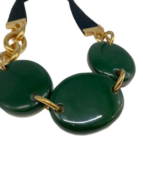 MARNI（マルニ）MARNI (マルニ) チョーカー グリーン×ゴールドの古着・服飾アイテム