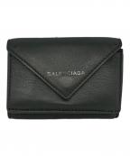 BALENCIAGAバレンシアガ）の古着「ペーパーミニウォレット」｜グレー