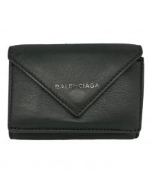 BALENCIAGA（バレンシアガ）の古着「ペーパーミニウォレット」｜グレー