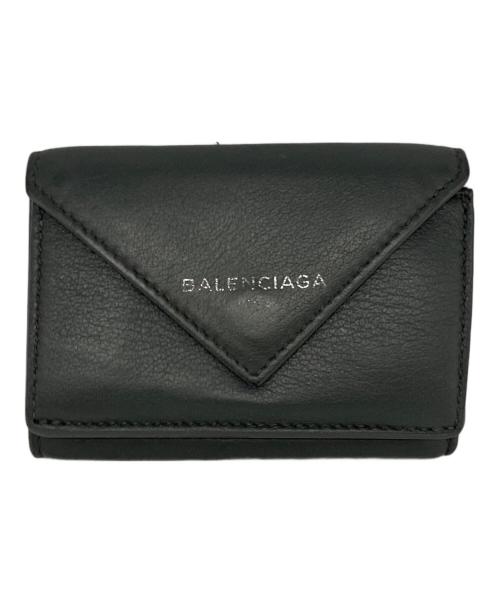 BALENCIAGA（バレンシアガ）BALENCIAGA (バレンシアガ) ペーパーミニウォレット グレーの古着・服飾アイテム