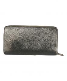 CELINE（セリーヌ）の古着「ラージジップドウォレット」｜シルバー