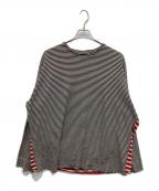 kooiコーイ）の古着「ボーダーカットソー」｜レッド×ベージュ