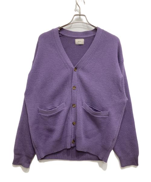 EVCON（エビコン）evcon (エビコン) ニットカーディガン パープル サイズ:2の古着・服飾アイテム
