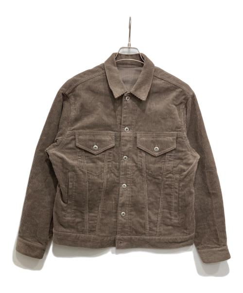EDIFICE（エディフィス）EDIFICE (エディフィス) コーデュロイジャケット ブラウン サイズ:Mの古着・服飾アイテム