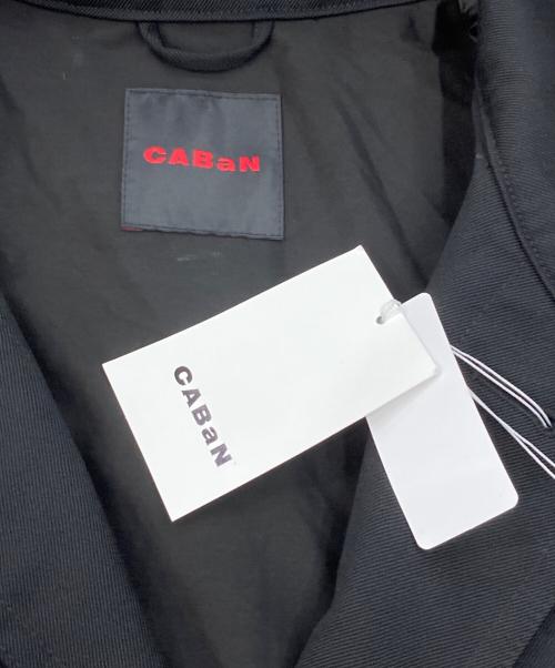 CABAN（キャバン）CABaN (キャバン) ウールギャバジンスタンドカラーコート ブラック サイズ:Sの古着・服飾アイテム