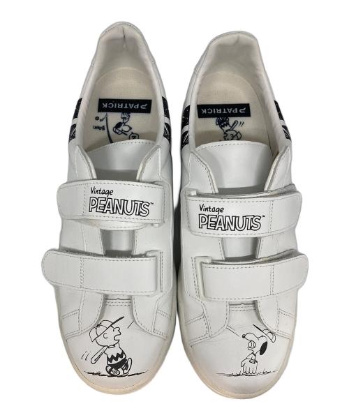 PATRICK（パトリック）PATRICK (パトリック) PEANUTS (ピーナッツ) ベルクロスニーカー ホワイト サイズ:40の古着・服飾アイテム