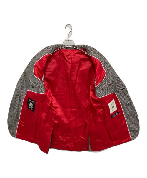 HYDROGEN（ハイドロゲン）HYDROGEN (ハイドロゲン) スカル テーラードジャケット グレー サイズ:Lの古着・服飾アイテム