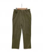 LORO PIANAロロピアーナ）の古着「コーデュロイパンツ」｜カーキ