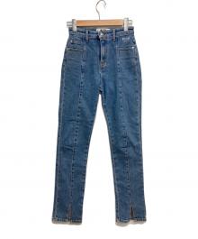 MSGM（エムエスジーエム）の古着「スリットデニムパンツ」｜インディゴ