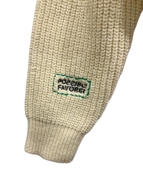 MAISON SPECIAL（メゾンスペシャル）MAISON SPECIAL (メゾンスペシャル) V-neck Embroidery Knitwear アイボリー サイズ:Fの古着・服飾アイテム