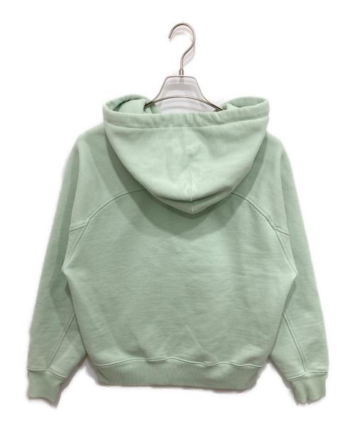 AMI Alexandre Mattiussi（アミアレクサンドルマテュッシ）AMI Alexandre Mattiussi (アミアレクサンドルマテュッシ) ロゴ刺繍ジップパーカー 黄緑 サイズ:Sの古着・服飾アイテム