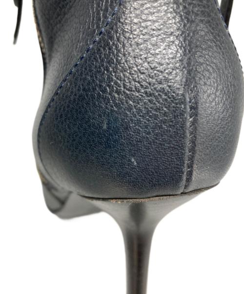 LOUIS VUITTON（ルイ ヴィトン）LOUIS VUITTON (ルイ ヴィトン) レザーアンクルブーツ ネイビー サイズ:37の古着・服飾アイテム