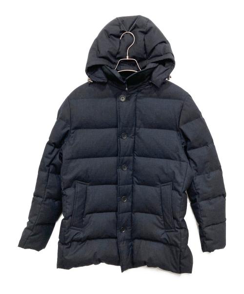 SHIPS（シップス）SHIPS (シップス) VANKS(R)加工 ウール ジップ ボタン ダウンジャケット グレー サイズ:Lの古着・服飾アイテム