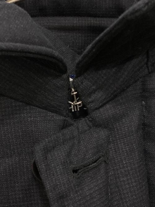 SHIPS（シップス）SHIPS (シップス) VANKS(R)加工 ウール ジップ ボタン ダウンジャケット グレー サイズ:Lの古着・服飾アイテム