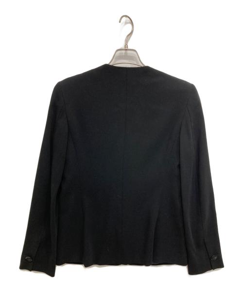 MaxMara（マックスマーラ）MaxMara (マックスマーラ) ノーカラージャケット ブラック サイズ:40の古着・服飾アイテム