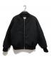 JIL SANDER（ジルサンダー）の古着「レザーエルボーパッチ中綿ジャケット」｜ブラック