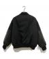 JIL SANDER (ジルサンダー) レザーエルボーパッチ中綿ジャケット ブラック サイズ:44：85000円
